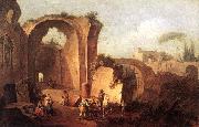 ZAIS, Giuseppe Landscape with Ruins and Archway oil painting
